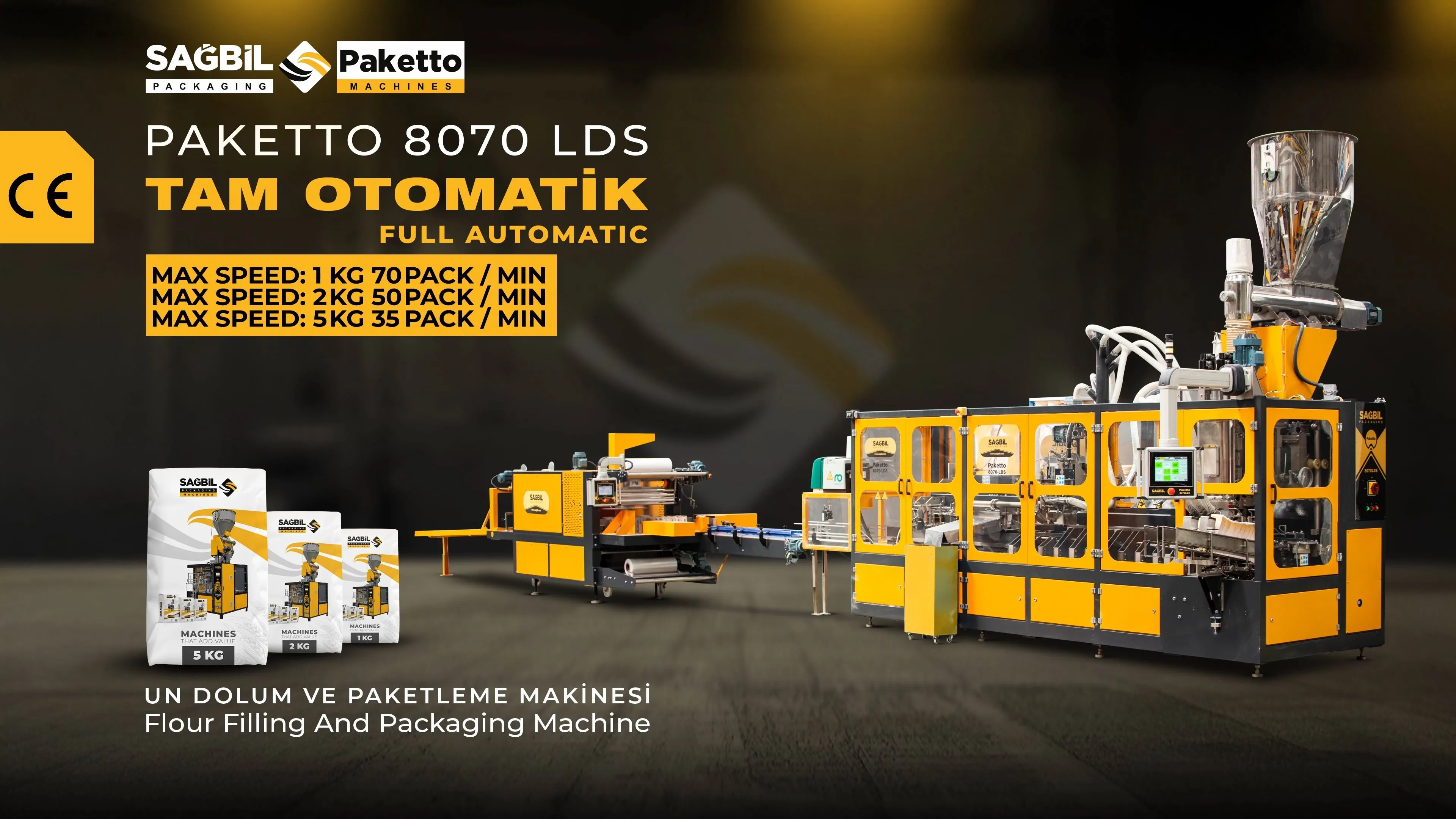 PAKETTO 8070 LDS Kâğıt Dolum Paketleme Hattı